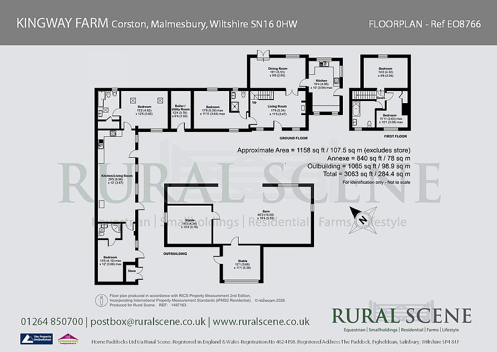 Floorplan of Corston WILTSHIRE, from the original listing