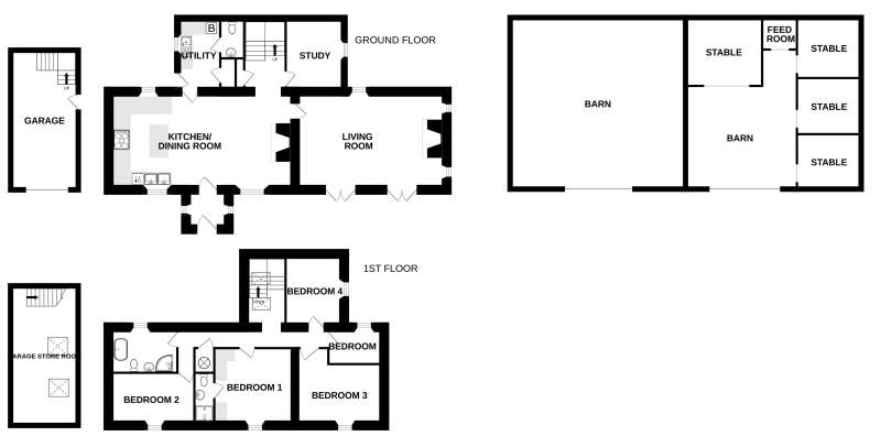 Floorplan of High House - Lot 1, from the original listing